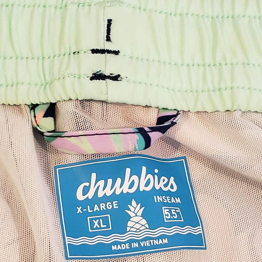 Chubbies Shorts Lined Multicolor Tropical Men’s Size XL 5.5” Inseam Stretch - Picture 11 of 13
